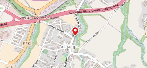 Auberge d'Archamps sur la carte