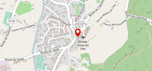 Auberge de Lagnes sur la carte