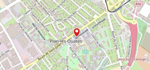 Auberge de Plan-les-Ouates sur la carte