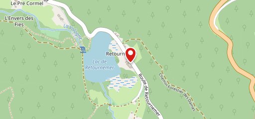 Auberge de Retournemer sur la carte