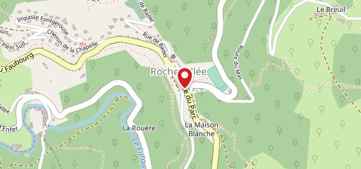 Auberge de Rochetaillée sur la carte