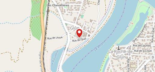 L' Auberge de la Guinguette de Glun sur la carte