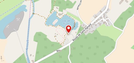 Auberge du Lac de Trizay sur la carte