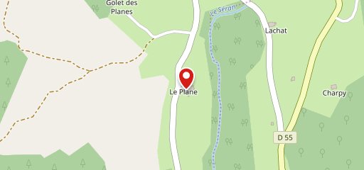 Auberge du Plane sur la carte