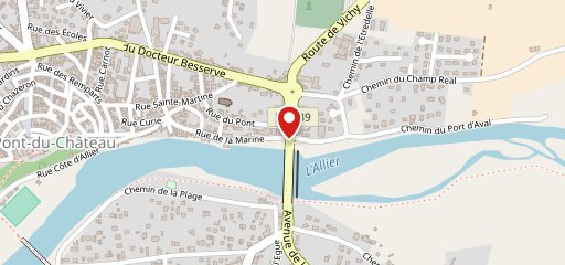 auberge du pont sur la carte