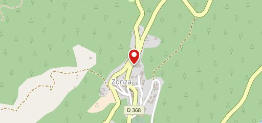 Auberge du Sanglier Zonza sur la carte