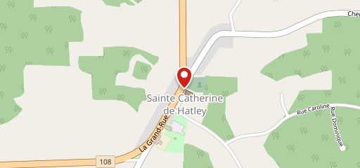 Auberge Sainte Catherine de Hatley sur la carte