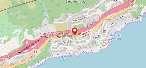 Autogrill Piani d'Invrea Sud sulla mappa