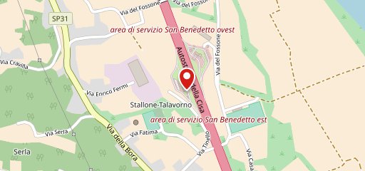 Autogrill San Benedetto Ovest sulla mappa