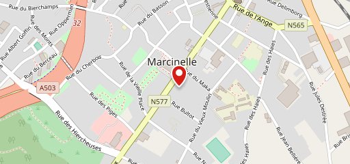 Aux delices de Marcinelle sur la carte