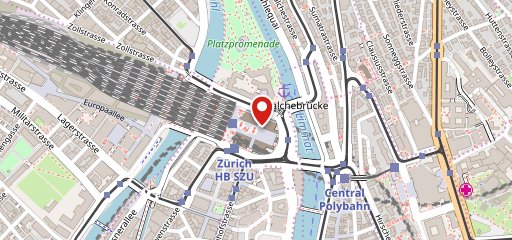 avec. Zürich HB1 sulla mappa