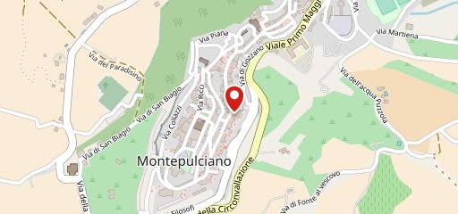 Baccano Hostarìa Montepulciano sulla mappa