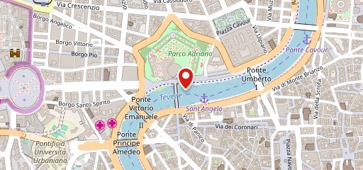 Bacco in Tevere sulla mappa