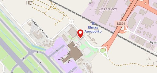 Baccusardus Cagliari Elmas Airport sur la carte