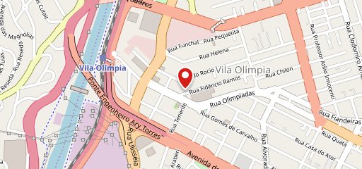 Badebec Vila Olímpia no mapa