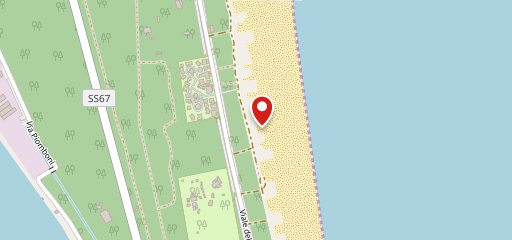 Bagno kontiki ultima spiaggia Marina di Ravenna sulla mappa