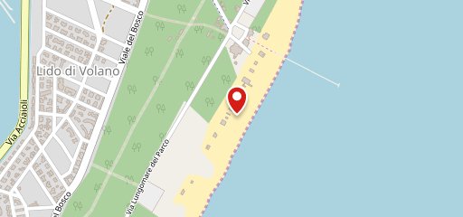 Bagno Ristoro, lido di Volano sur la carte