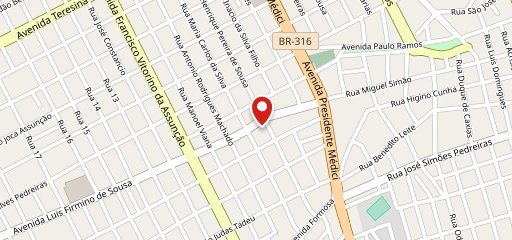 Pizzaria Balacubana no mapa