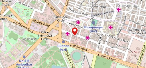 Bangalore Thindies Infantry Rd on map