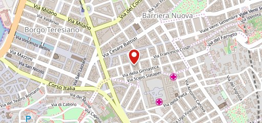 Bar Crispi Inter Club Trieste sulla mappa