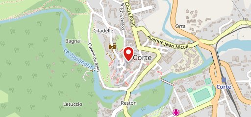 Bar de la Haute Ville Corte sur la carte