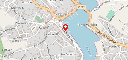 Bar de la Mer - Audierne sur la carte