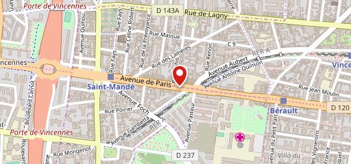 Boulangerie Avenue de Paris sur la carte