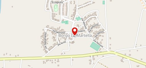 Bar del borgo sulla mappa