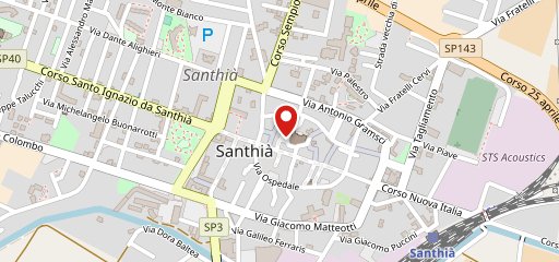 Caffè della piazza Santhià sulla mappa