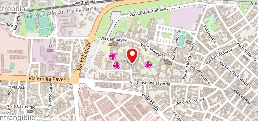 Bar dell'ospedale sulla mappa