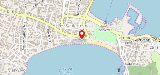 Bar des sablettes sur la carte