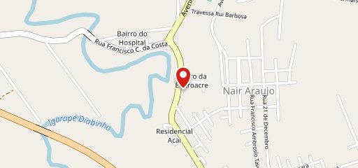 Bar do seringueiro no mapa