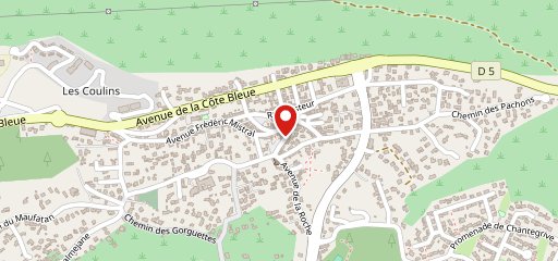 Bar du centre sur la carte