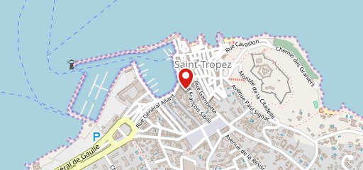 Bar du Port Saint-Tropez sur la carte