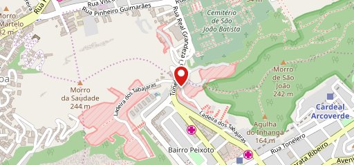 Bar e Braseiro Salve Jorge no mapa