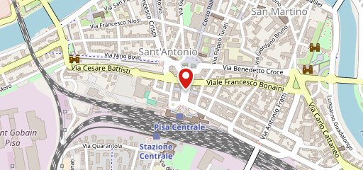 Caffe Gambrinus Pisa sur la carte