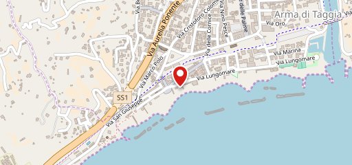 Bar gelateria ligure sulla mappa