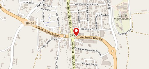 Bar Ponte Roitero sulla mappa