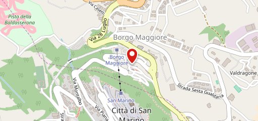 Bar Portico Borgo Maggiore RSM sur la carte