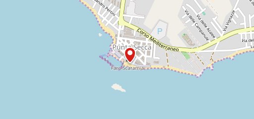 Bar sotto il faro sulla mappa