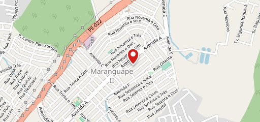 Baratão burguer no mapa