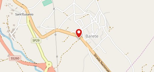 Barete (AQ) La via dei carrettieri sulla mappa