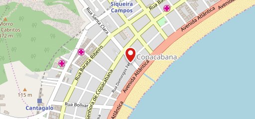 Barraca da Chiquita Copacabana Restaurante Comida Nordestina RJ no mapa