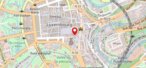 Bazaar Bar et Restaurant, Luxembourg sur la carte