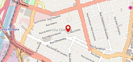 Beco da Vila Olímpia no mapa