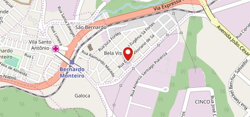 Bela Pizza no mapa