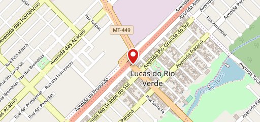 Bella Pizzaria LRV Lucas do Rio Verde MT no mapa