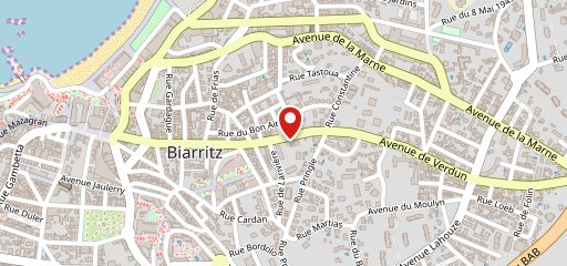 Biarritz Pizza sur la carte