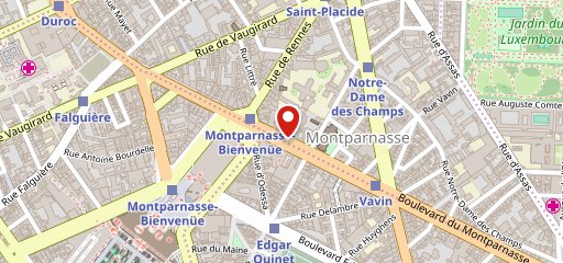 Bioburger Montparnasse sur la carte