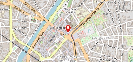 Le bistrot sur la carte